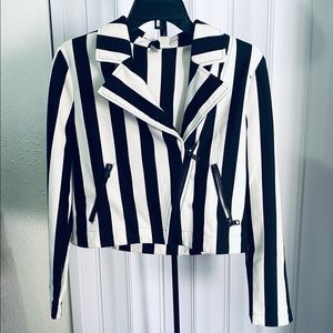 Stripes Biker Jacket (Bought from F21)